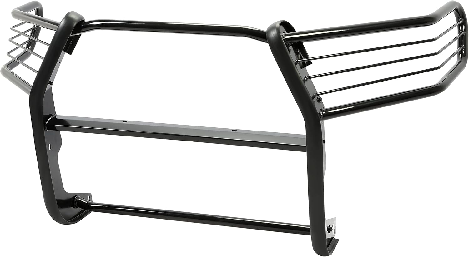 HECASA Front Bumper Grille Brush Guard Compatible with 2016-2021 Toyota Tacoma Powder Coated Exterior Accessories Black Steel