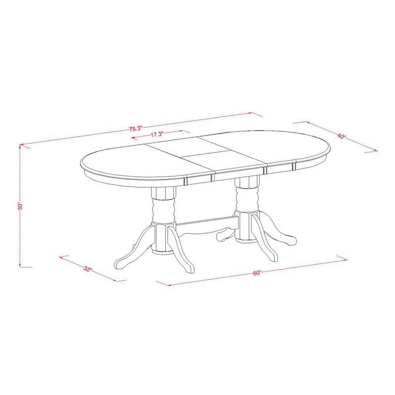 Atlin Designs 5-piece Wood Dining Table Set in Espresso