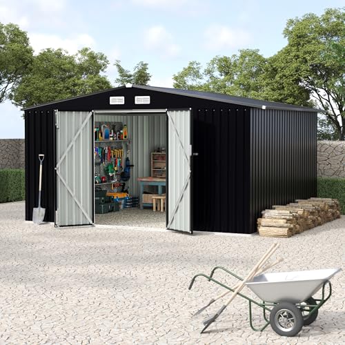All-Weather Resin Shed with Window, Outdoor Plastic Garden Shed with Lockable Door and Vents, Outdoor Resin Storage Sheds for Tool, Bike, Backyard, Patio