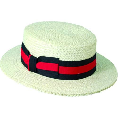 Scala Classico Straw Boater Hat Men&s Size: M