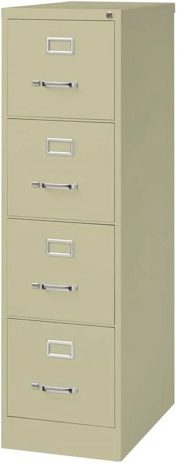 Cooper 25" 4-Drawer Metal Letter Width Vertical File Cabinet In Beige