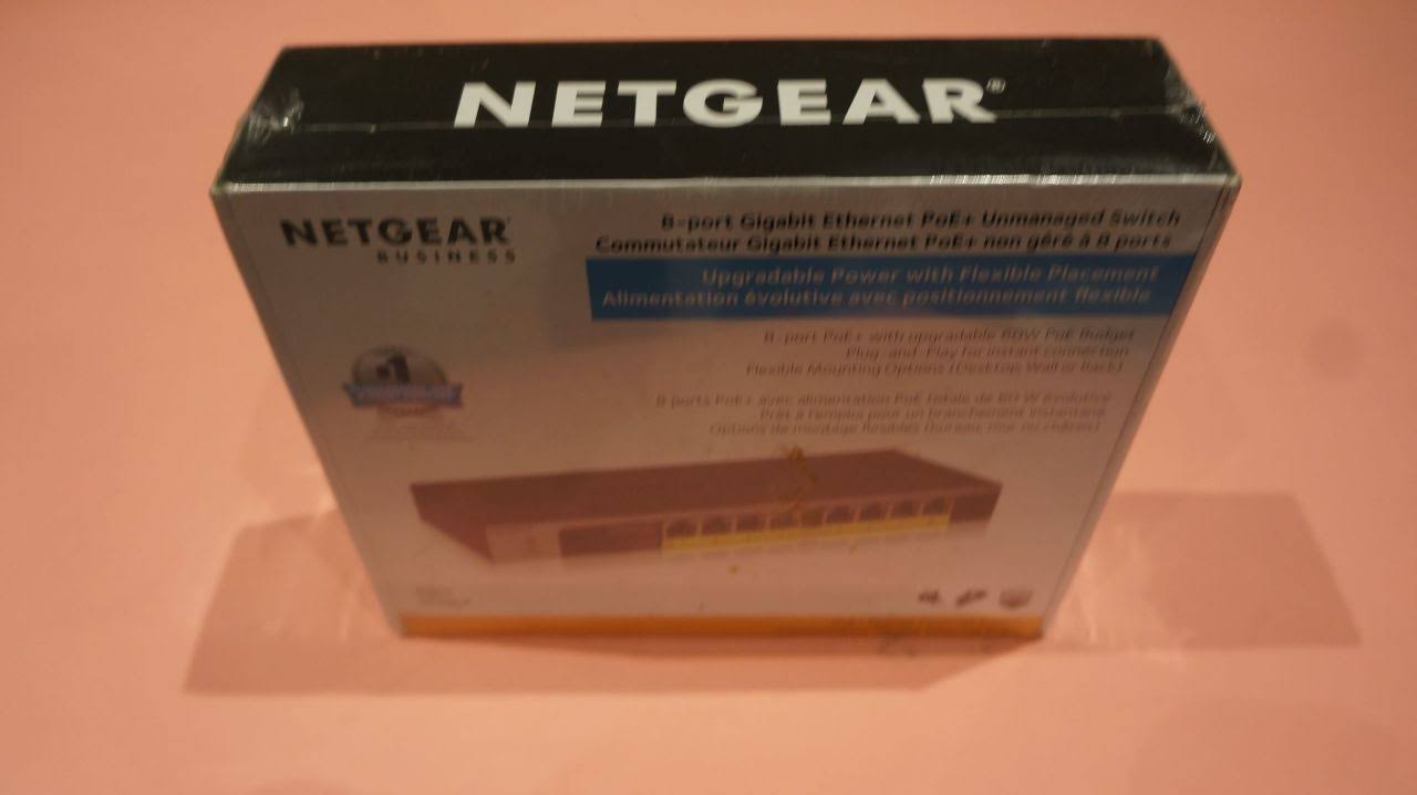NETGEAR GS108LP Unmanaged Switch - 8 PoE+ Ethernet Ports
