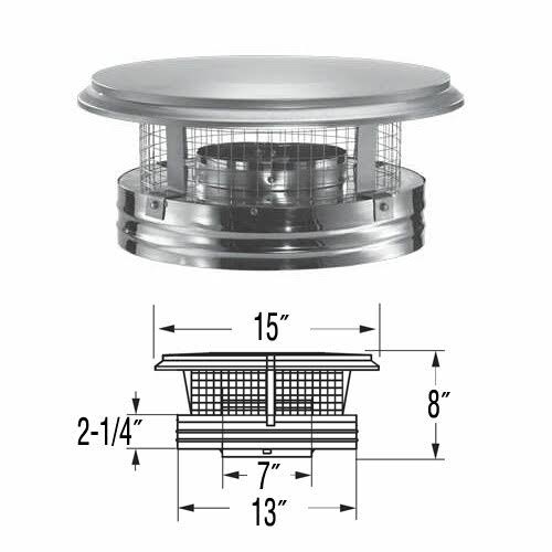 Duravent 7DP-VC DuraPlus Chimney Cap.