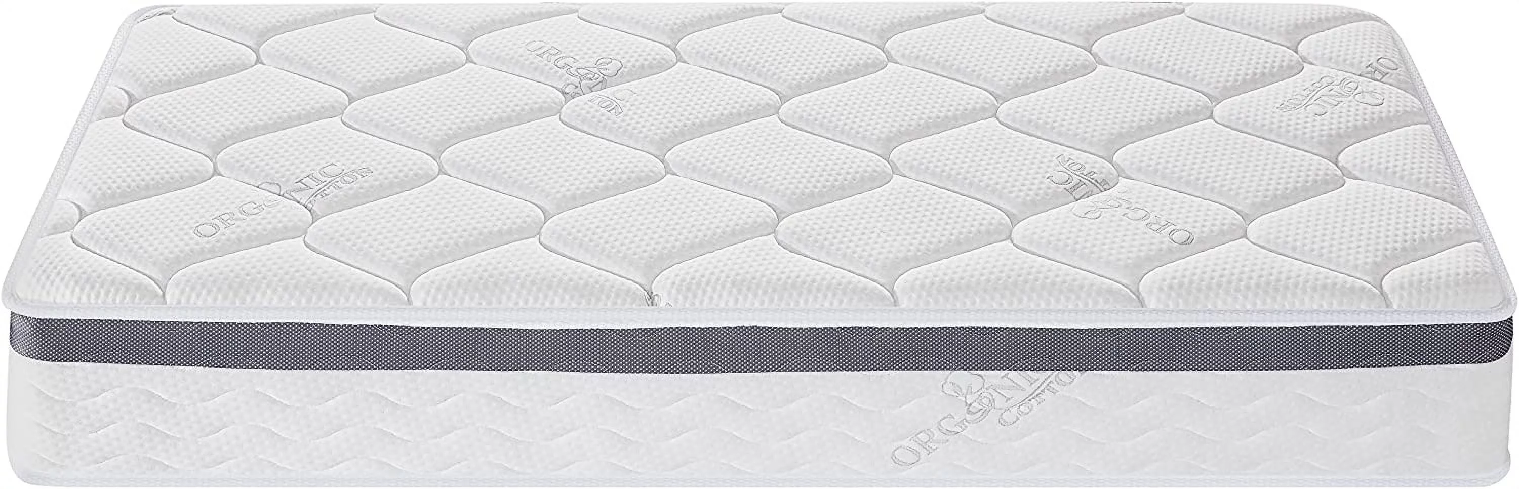 Twin Size Mattress - 10 Inch Cool Memory Foam & Spring Hybrid Mattress - Euro Top - Medium Firm - Oliver & Smith