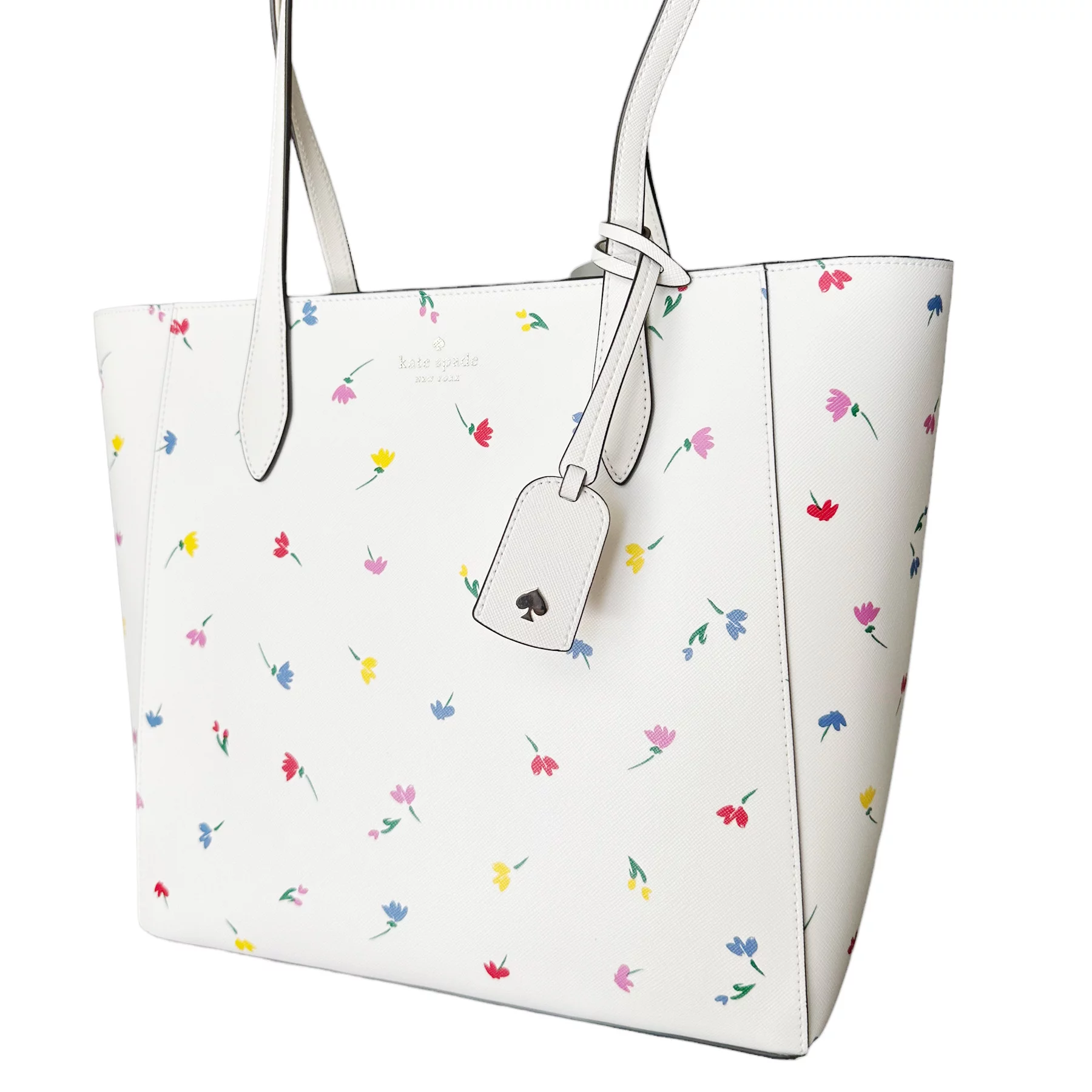 Kate Spade Dana Tote Shoreside Toss Floral Large Shoulder Bag Cream Multi
