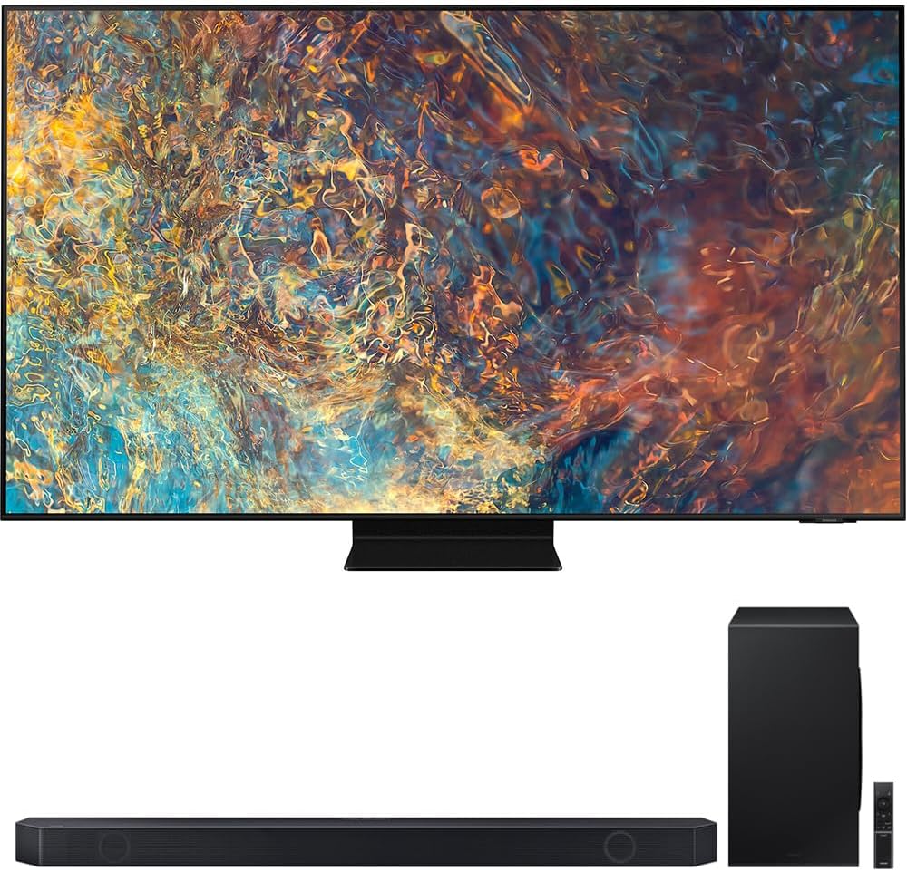 Samsung QN98QN90AA 98 Inch Neo QLED HDR 4K UHD Smart TV Bundle HW-Q900C/ZA Q-Series 7.1.2 ch. Wireless Dolby Atmos Soundbar w/Q-Symphony