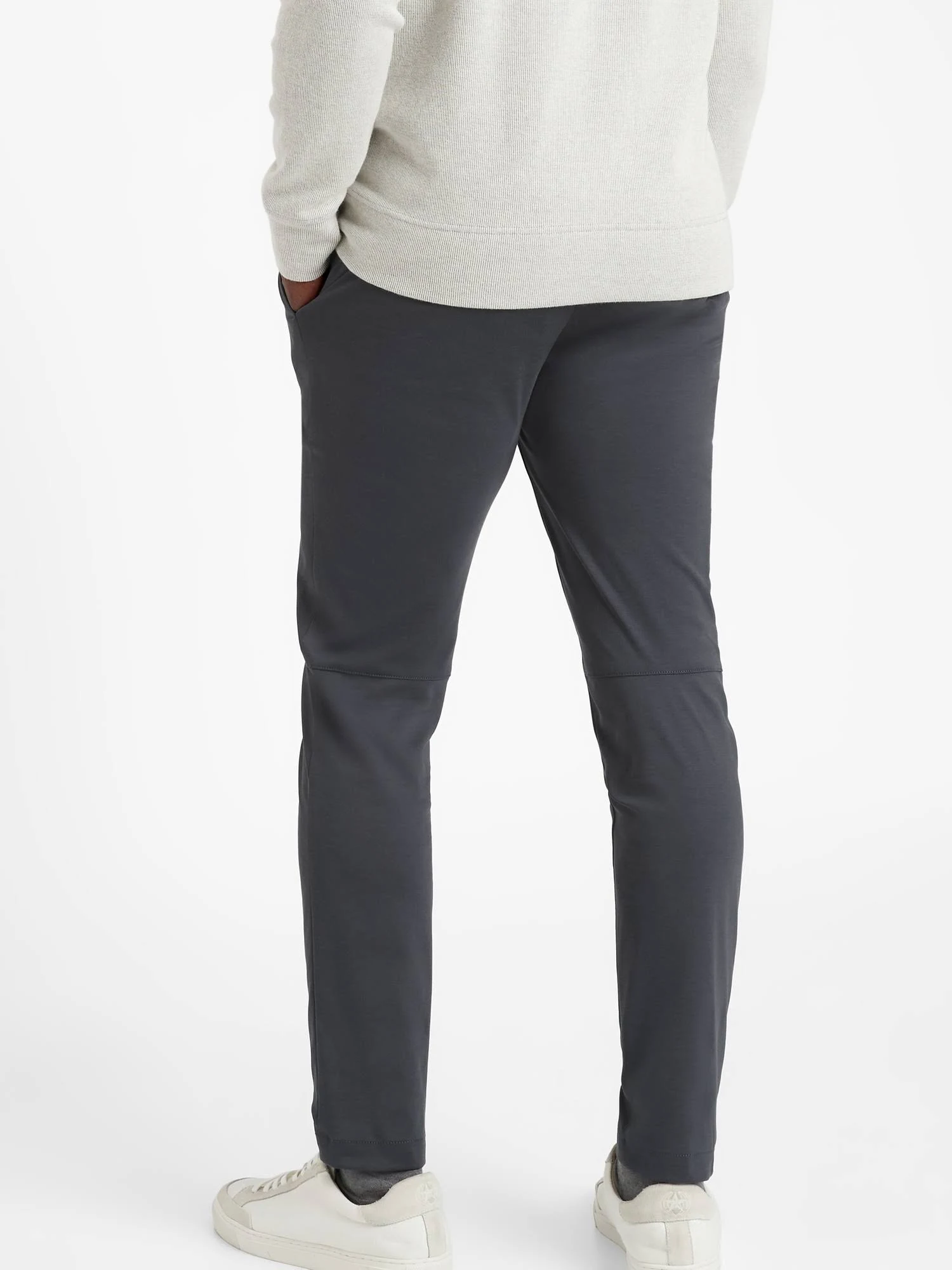 Banana Republic Men&s Slim Luxe City Pant with Core Temp Technology Charcoal Gray Size 35W 32L