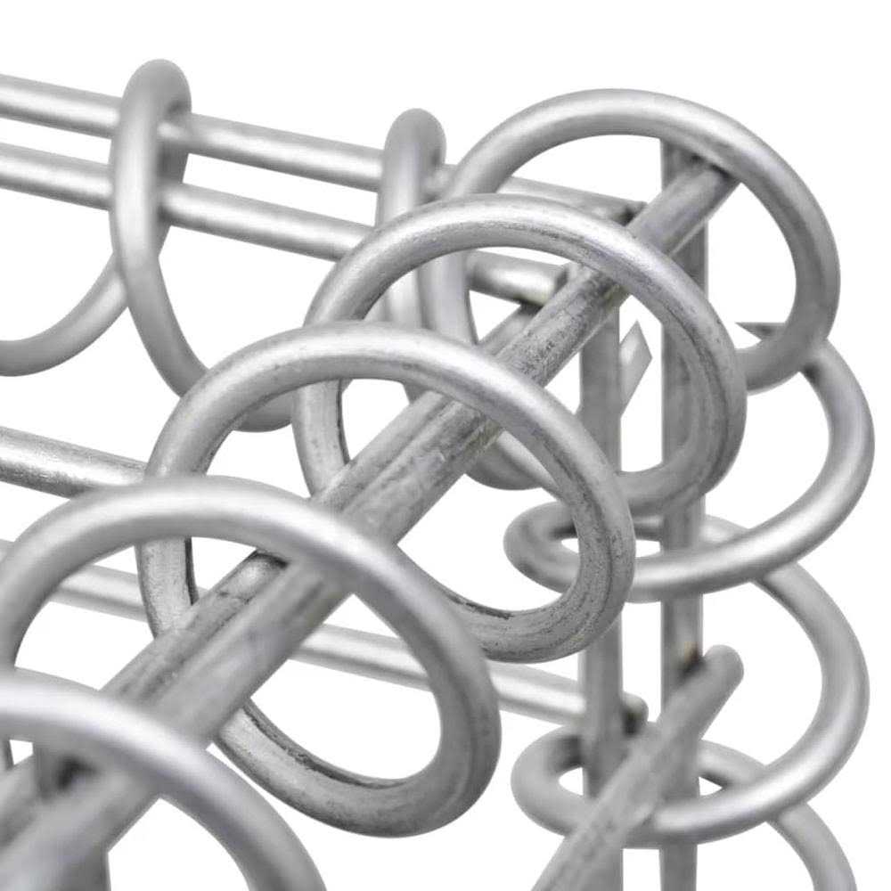 vidaXL Gabion Basket Galvanized Steel 78.7x11.8x39.4 - Shop Hardware Tools Online Store