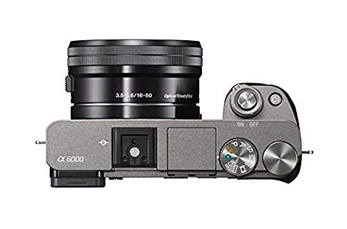 Sony Alpha a6000 Mirrorless Digital Camera with 16-50 mm Lens, 24 MP (White)