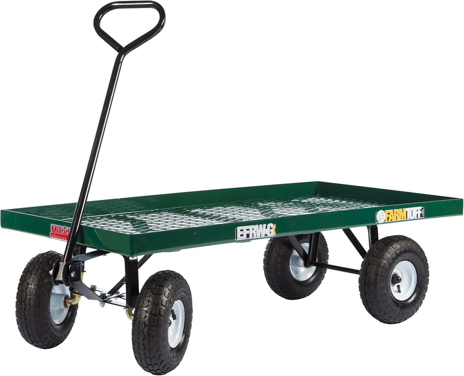 Farm Tuff Metal Deck Wagon, 24-Inch by 48-Inch, Green