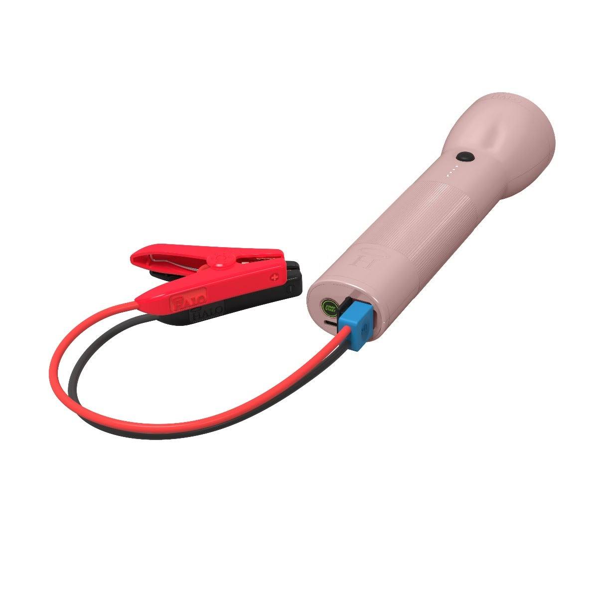 Halo Bolt Flashlight u0026 Car Jump Starter w/ Portable Power ,Rose Gold