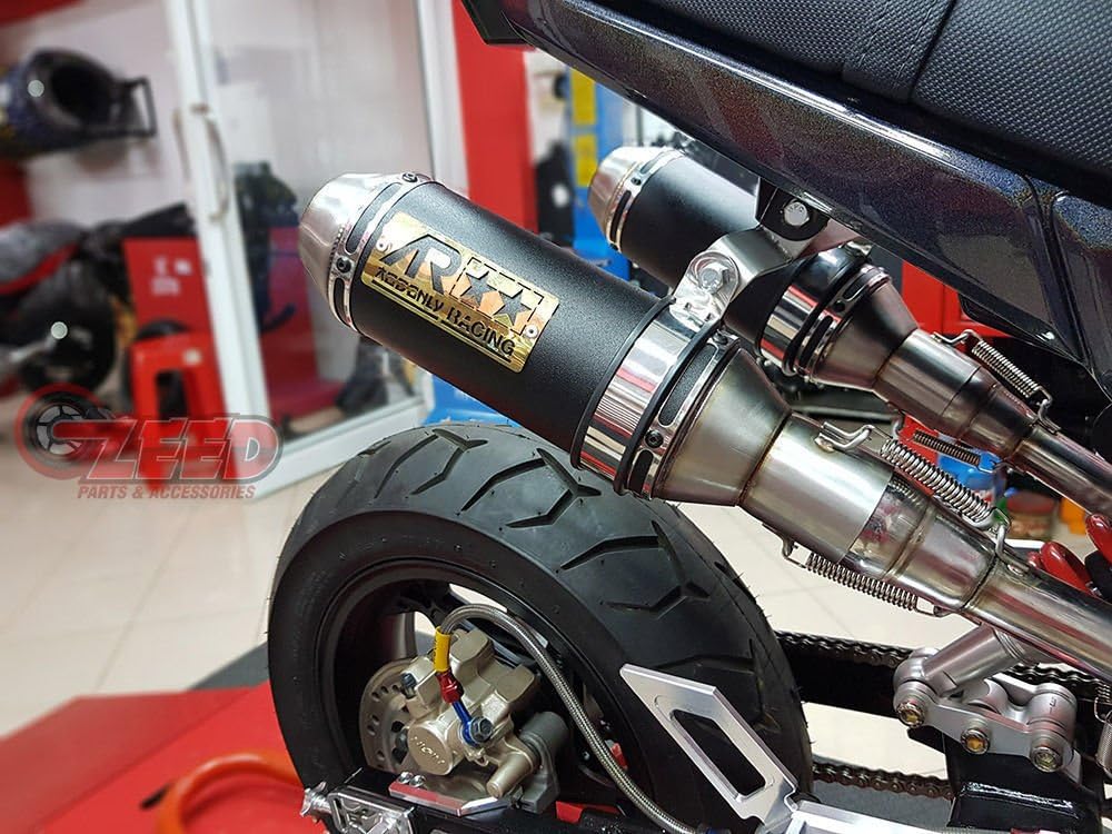 Dual High Mount Exhaust For Honda Grom Msx 2013-2019 All Model, SSR Razkull 125