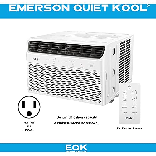 Emerson Quiet Kool Electronic Window Air Conditioner, 10,000 Btu 115V, Energy Star Certified, with LED Display and Remote Control
