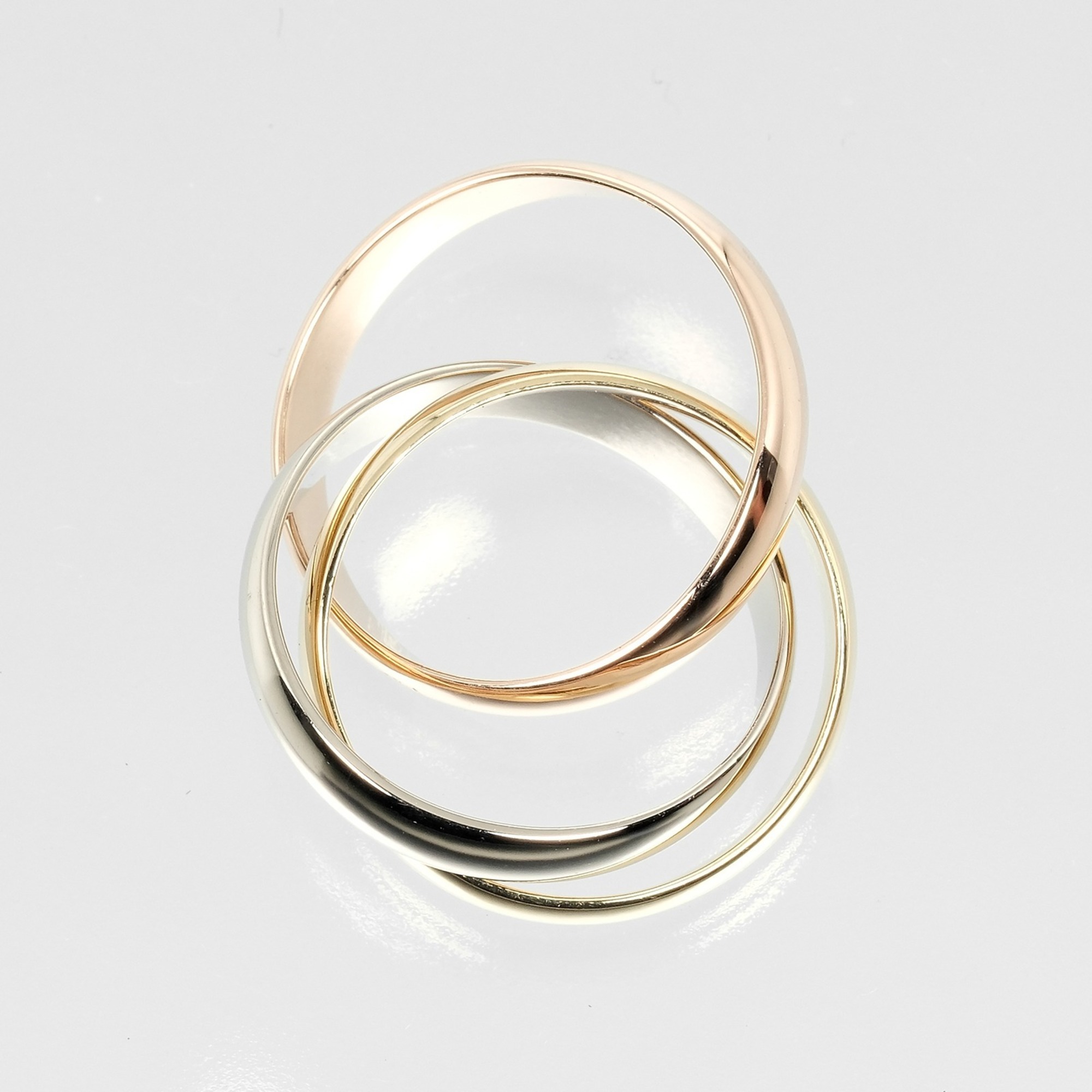 Pre-Owned Cartier CARTIER Trinity Ring K18 Gold YG PG WG Approx. 5.65g S111524314 (Good)