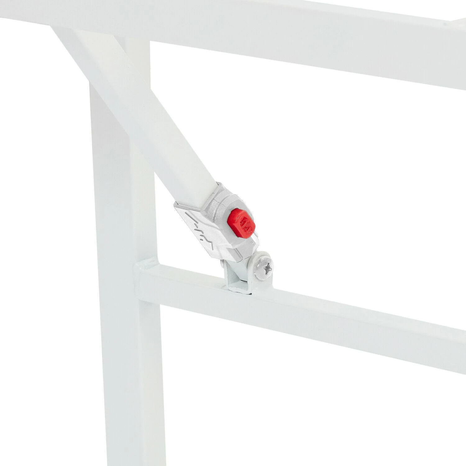 Mainstays 14 inch High Profile Foldable White Steel Bed Frame, King, Size: 14 inch Height