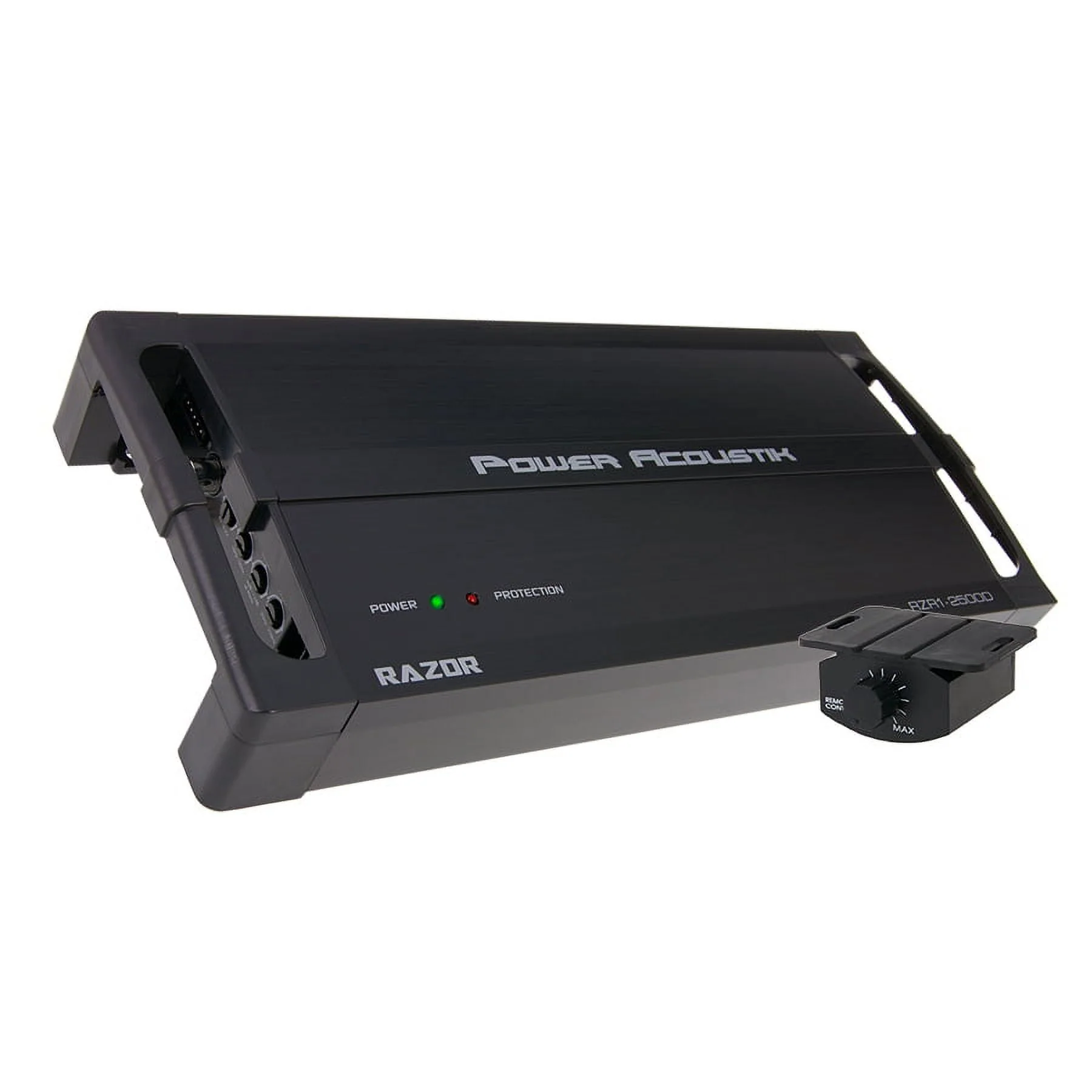 Power Acoustik RZR1-2500D Amplifier, Razor Series Subwoofer 1-Channel Amplifier, 2 Ohm Stable 2,500 Watt Max