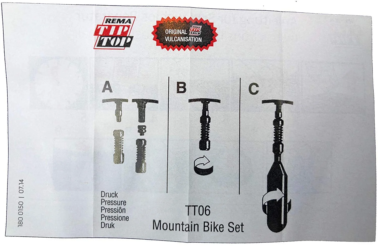 Four (4) REMA Bike Tube Tire Patch Repair Kits w/ air cartridges TT06 (23) TT O6