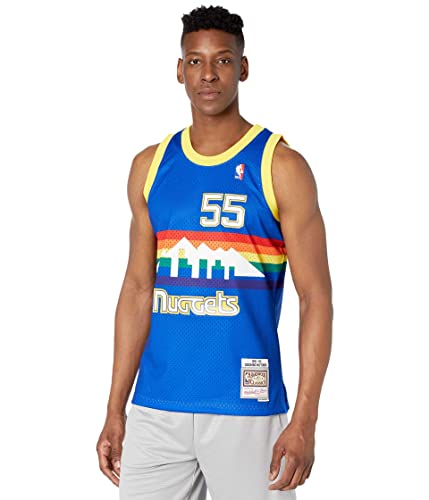 Mitchell & Ness mens Nba Swingman Road Jersey Nuggets 91 Dikembe Mutombo