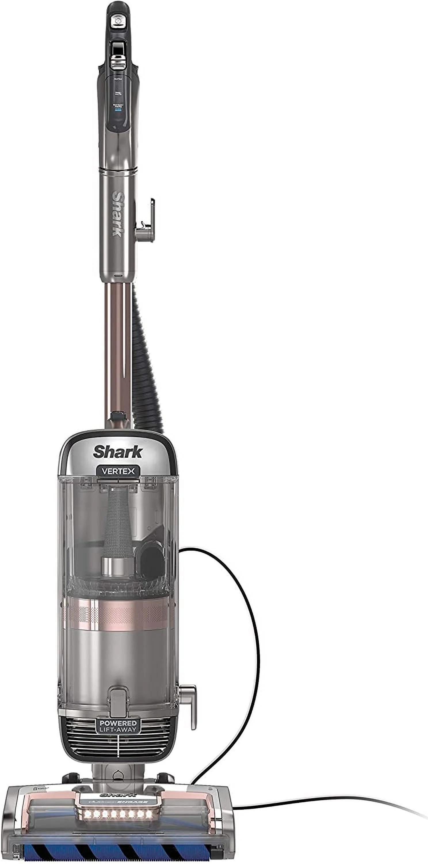 Pre-Owned Shark AZ2002 Vertex Powered Lift-Away Upright Vacuum - Silver/Rose Gold (Fair) - Curated Treasures Market