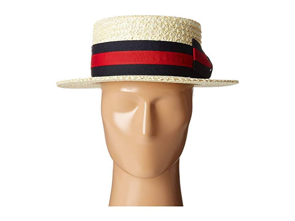 Scala Classico Straw Boater Hat Men&s Size: M