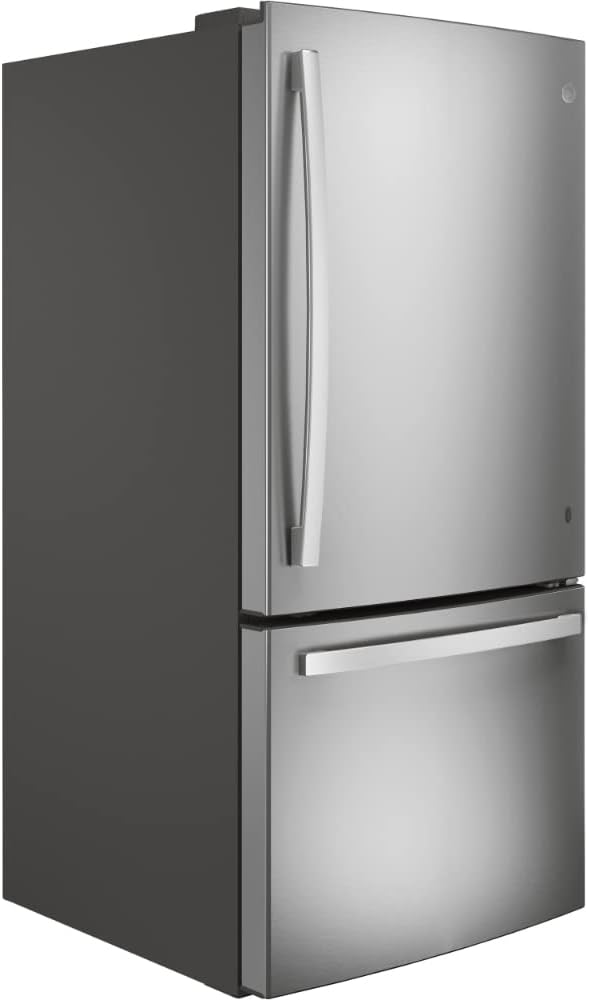 GE 24.8 cu. ft. Bottom Freezer Refrigerator in Fingerprint Resistant Stainless Steel Standard Depth ENERGY STAR