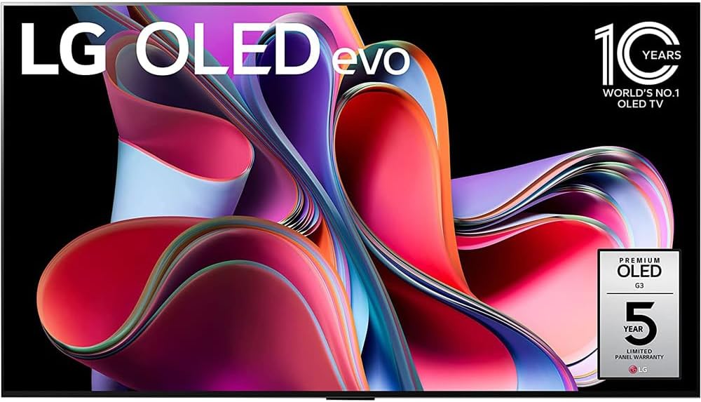 LG OLED65G3PUA OLED evo G3 65 Inch 4K Smart TV (2023 Model) Bundle with 2 YR CPS Enhanced Protection Pack