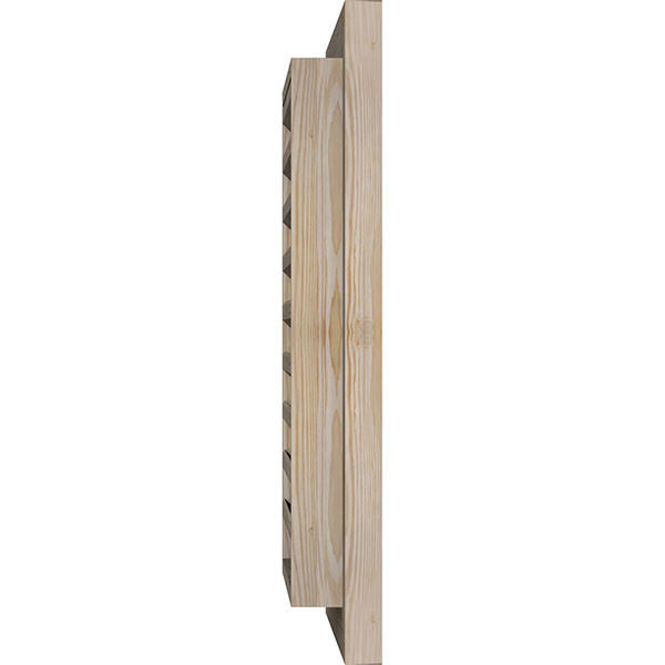Ekena Millwork GVWVE36X3200SFPPI 36x22W x 32x22H Vertical Gable Vent (41x22W x 37x22H Frame Size): Primed, Functional, Smooth Pi