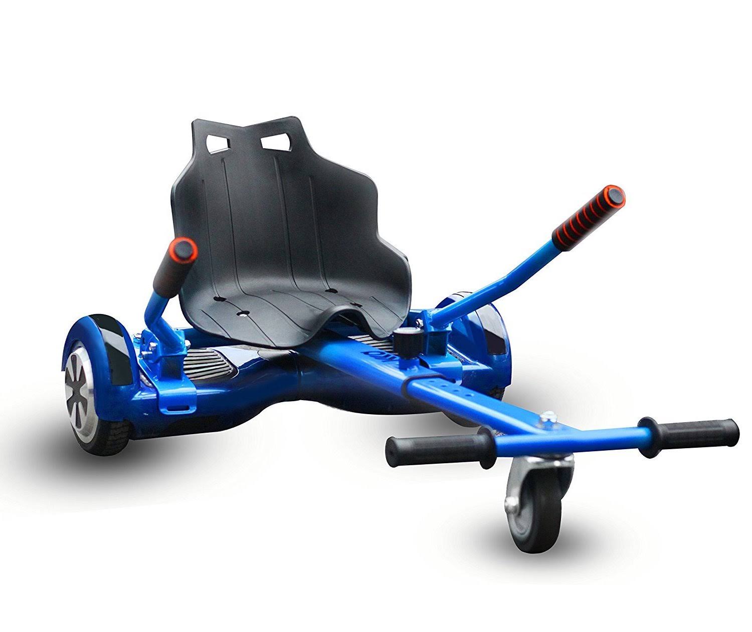 Blue Chrome Hoverboard u0026 Wireless Speaker and Blue Hovercart - UL 2272
