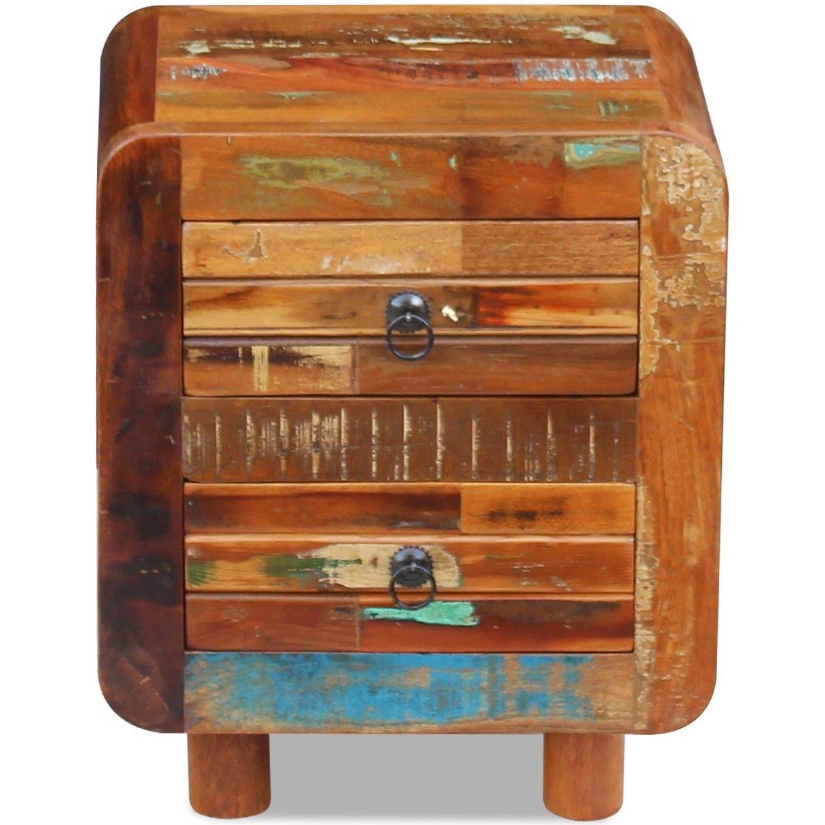 vidaXL Night Cabinet Solid Reclaimed Wood 16.9x22x13x22x20x22