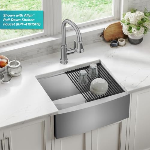 KRAUS Kore Workstation Stainless Steel Kitchen Sink