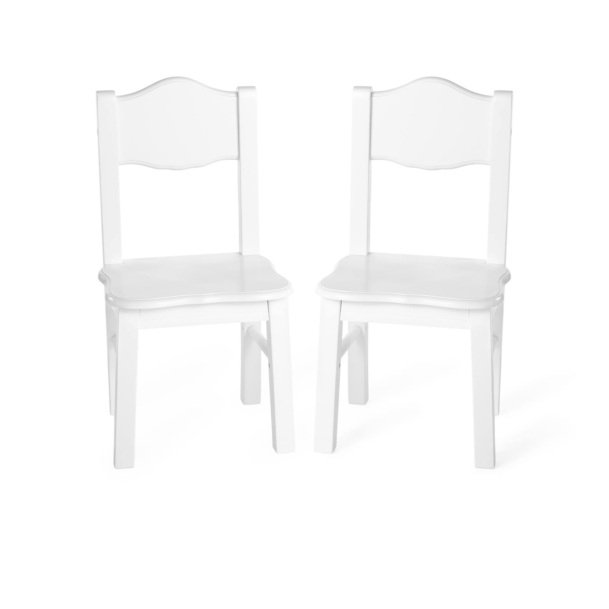 Guidecraft Classic Table u0026 Chairs Set, White