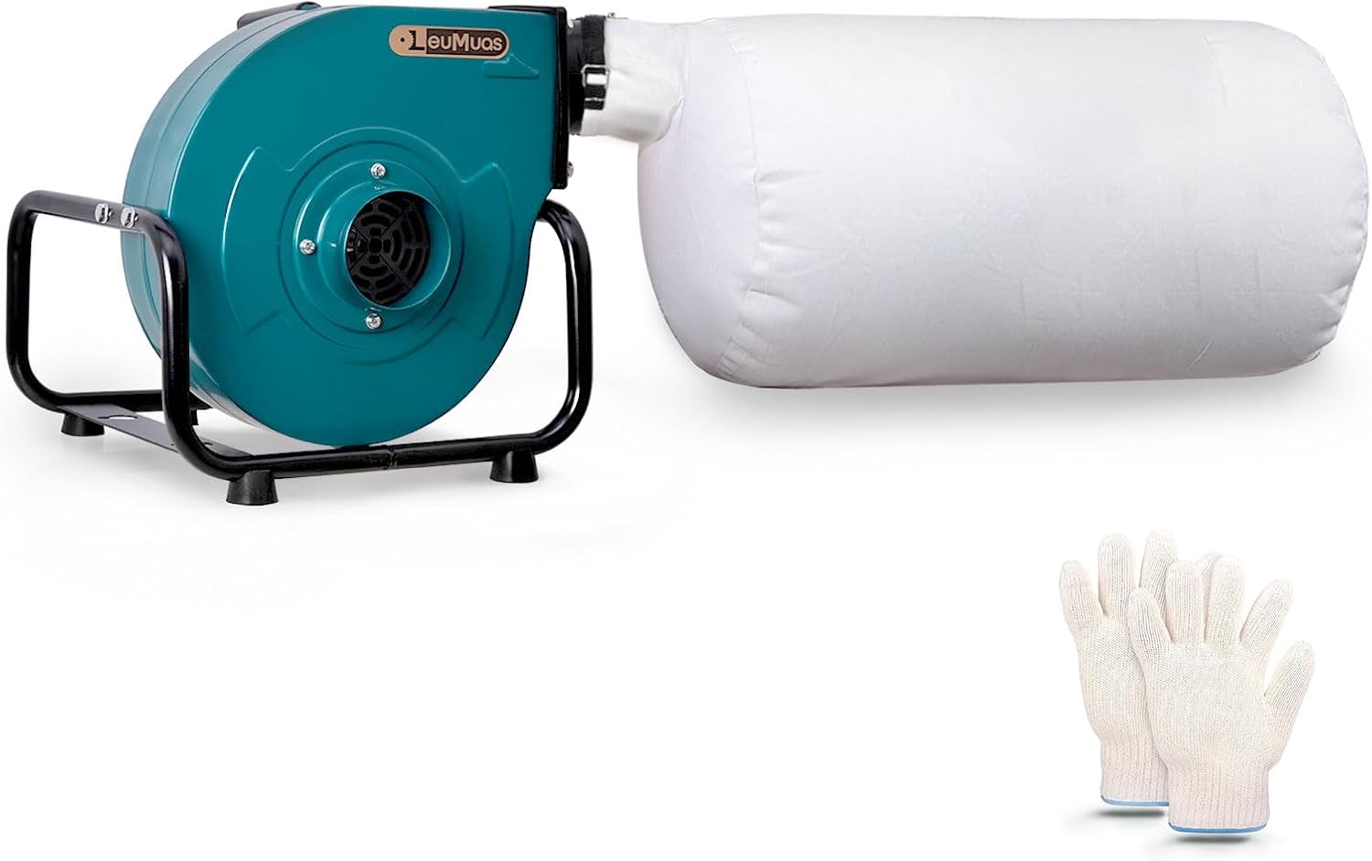 Dust Collector 1HP 600CFM Induction Motor Wall Mount Dust Collectors for Woodworking 13 Gallon Bag 30 Micron Dust Collection