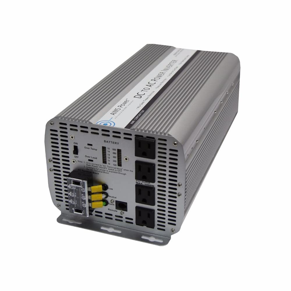 AIMS Power 5000 Watt / 10000 Watt Peak Modified Sine Power Inverter 12 Volt DC to 120 Volt AC with Remote