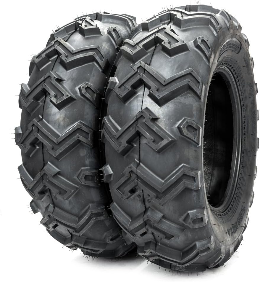 SUNROAD 2PCS 25'' 25x8-12 Front ATV Utility UTV All Trail Tires 25x8x12 6Ply fit 12in Rim