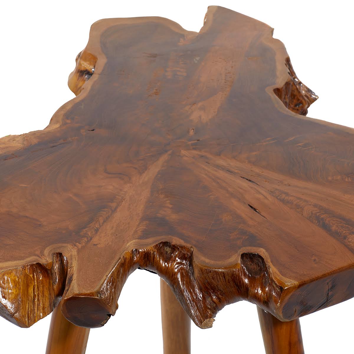 Decmode Teak Wood Accent Table - 38420