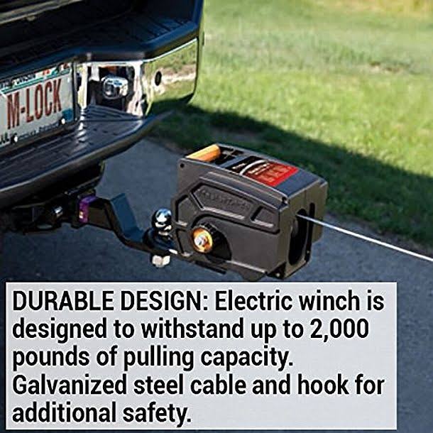Master Lock Electric Winch Portable 12-Volt DC 2953at