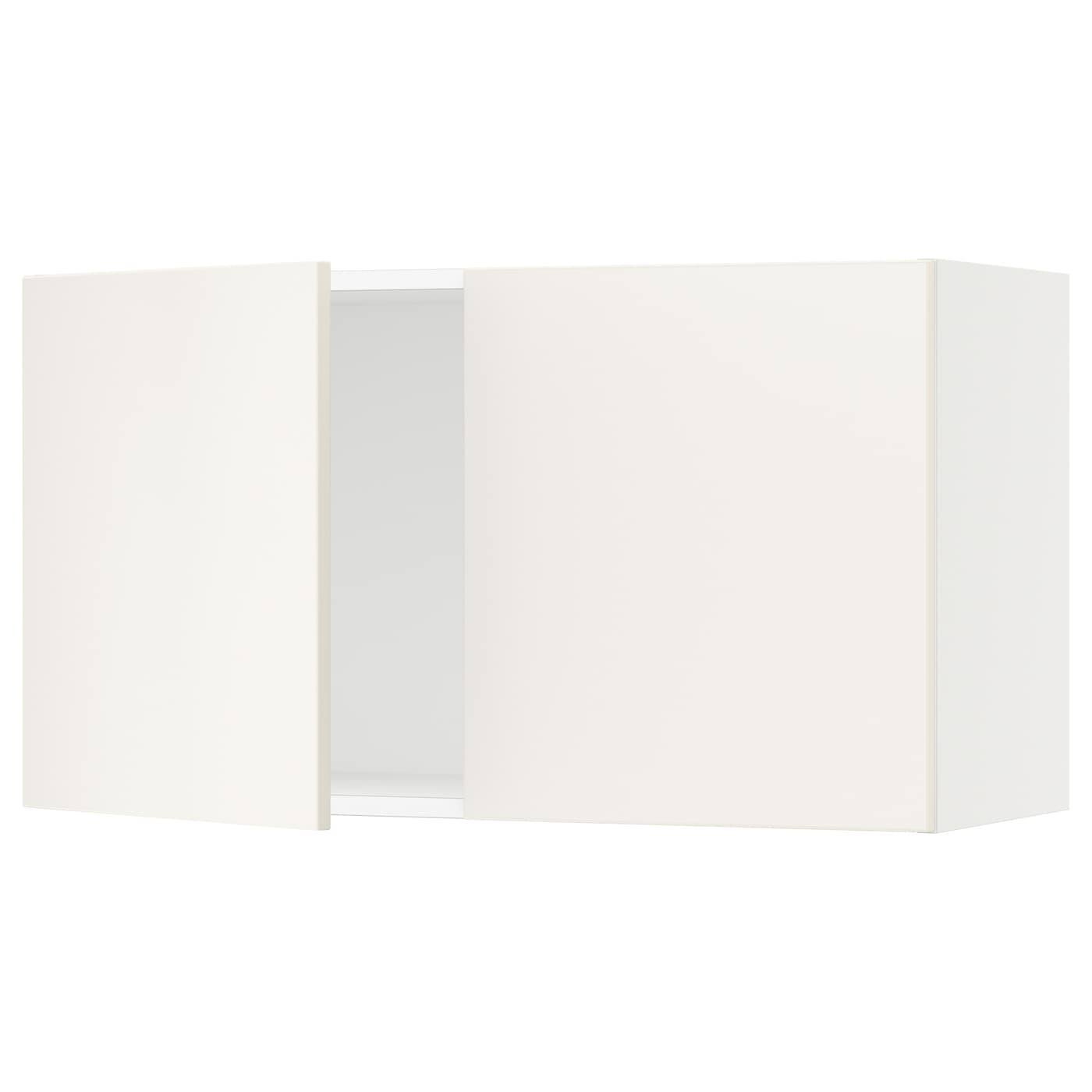 IKEA - SEKTION Wall Cabinet with 2 Doors, white/Veddinge White, 36x15x20 59372748