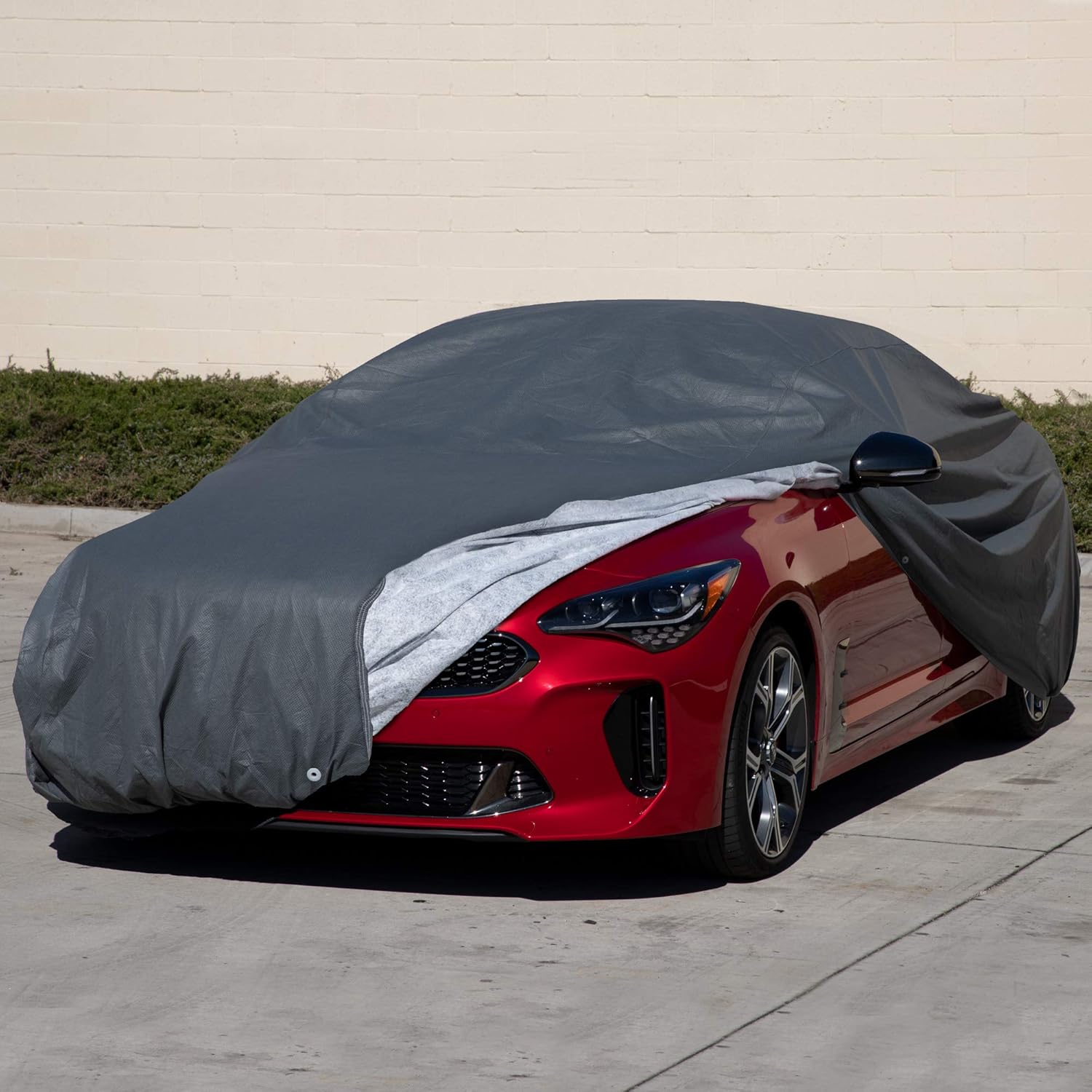 OxGord Signature Car Cover - Water Resistant 5 Layers - True Masterpiece - Ready-Fit / Semi Glove Fit - Fits up to 168 Inches Pack of 2