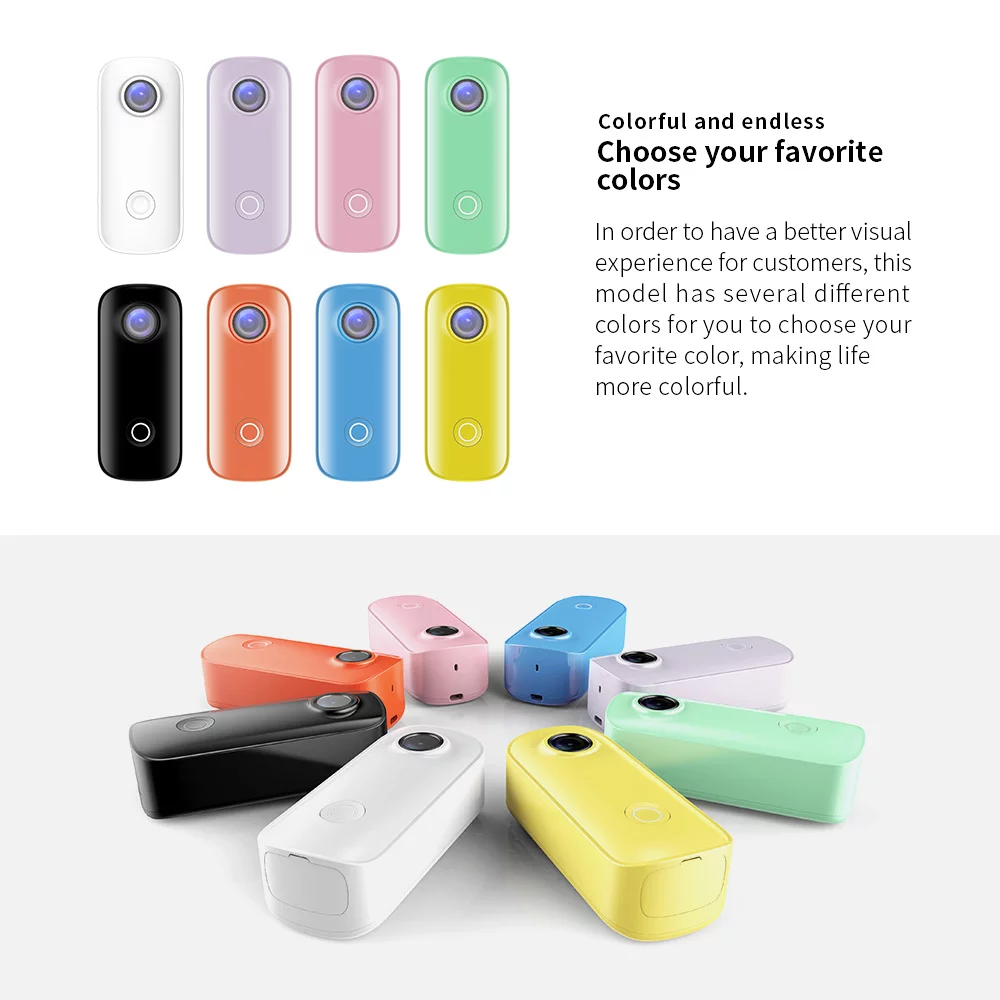 SJCAM C100+ Action 4K 30fps Video Digital 30M Waterproof Magnetic Body Built-in Rechrageable Battery WiFi Connection APP Sharing - Curated Treasures Market