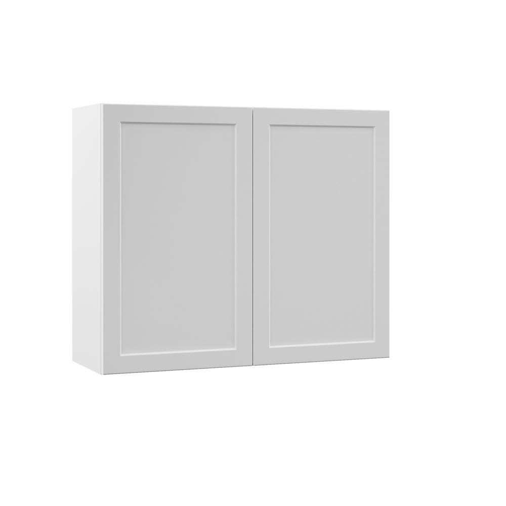 Hampton Bay Designer Series Melvern Assembled 36x30x12 in. Wall Kitchen Cabinet in White