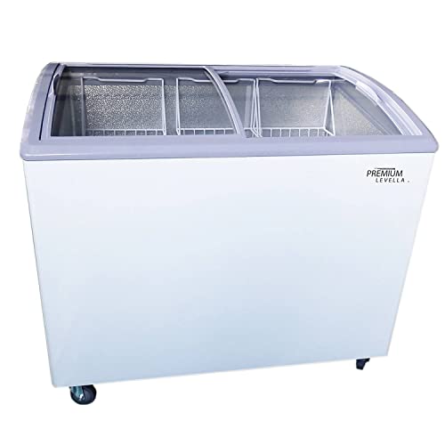 Chest Freezer with Curved Glass Top