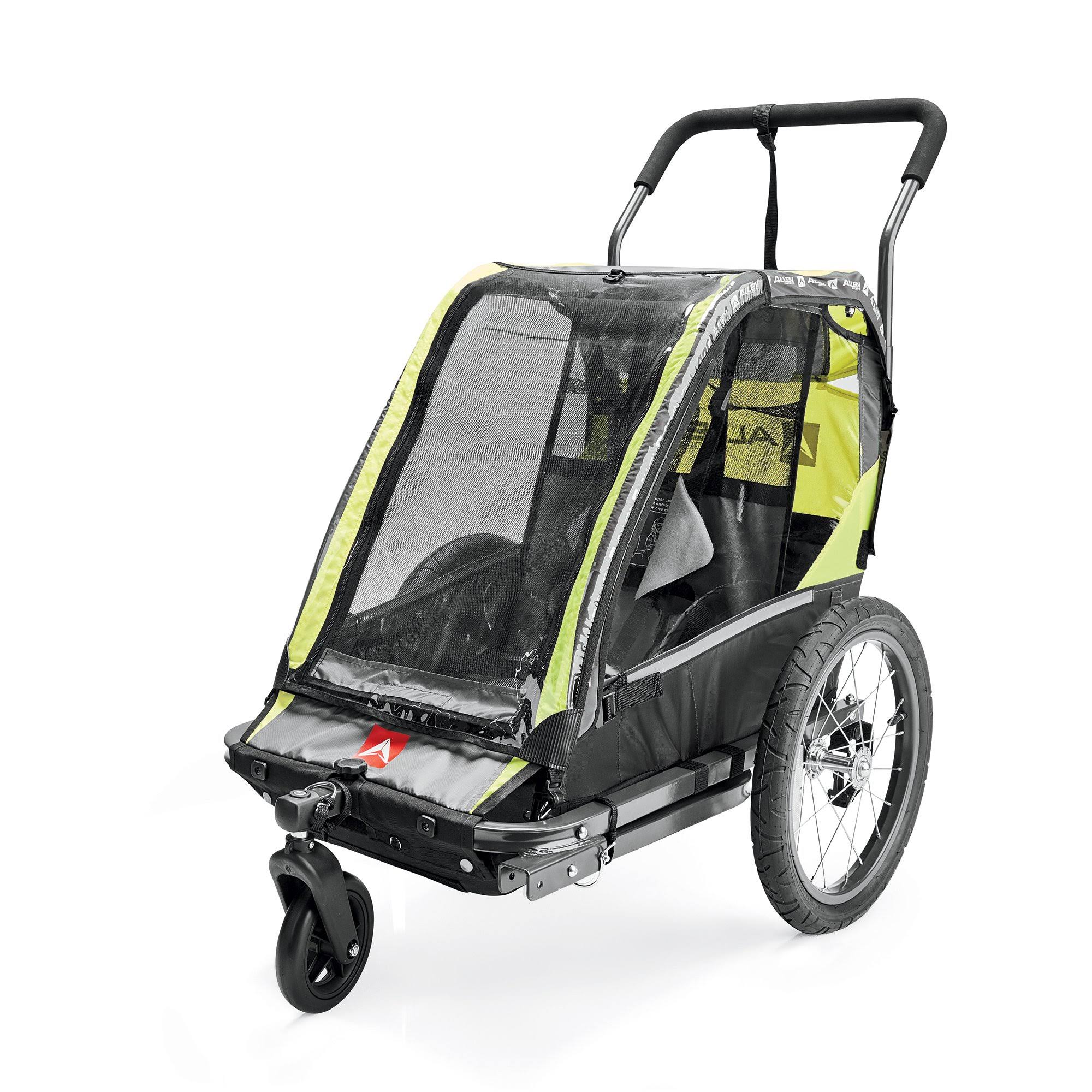 Allen Sports 2-Child Bicycle Trailer and Stroller, Model As2, Orange