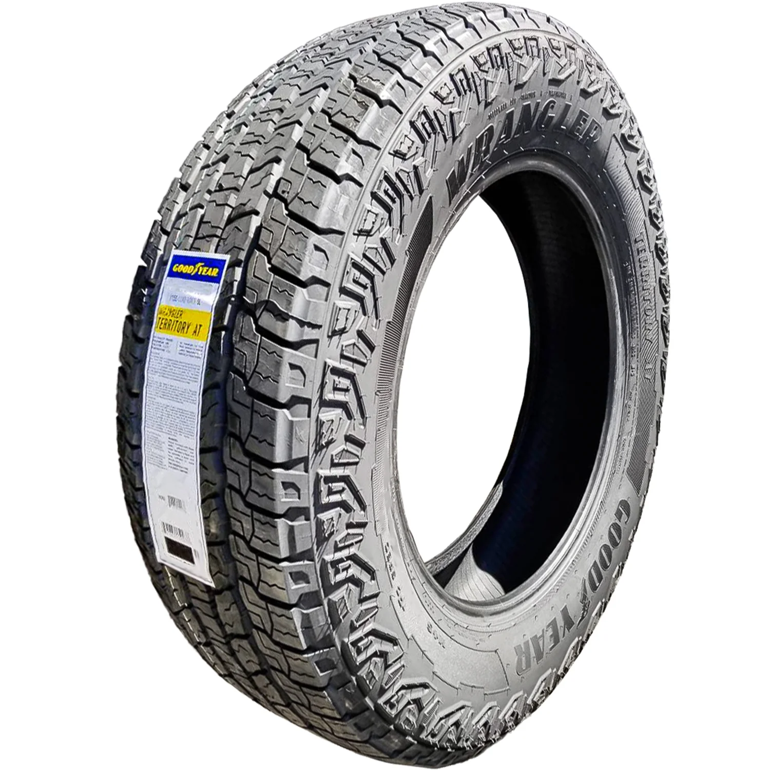 Set of 4 (FOUR) Goodyear Wrangler Territory A/T 265/65R18 114T XL AT All Terrain Tires Fits: 2014-18 Chevrolet Silverado 1500 LTZ. 2014-18 GMC Sierra 1500 SLE