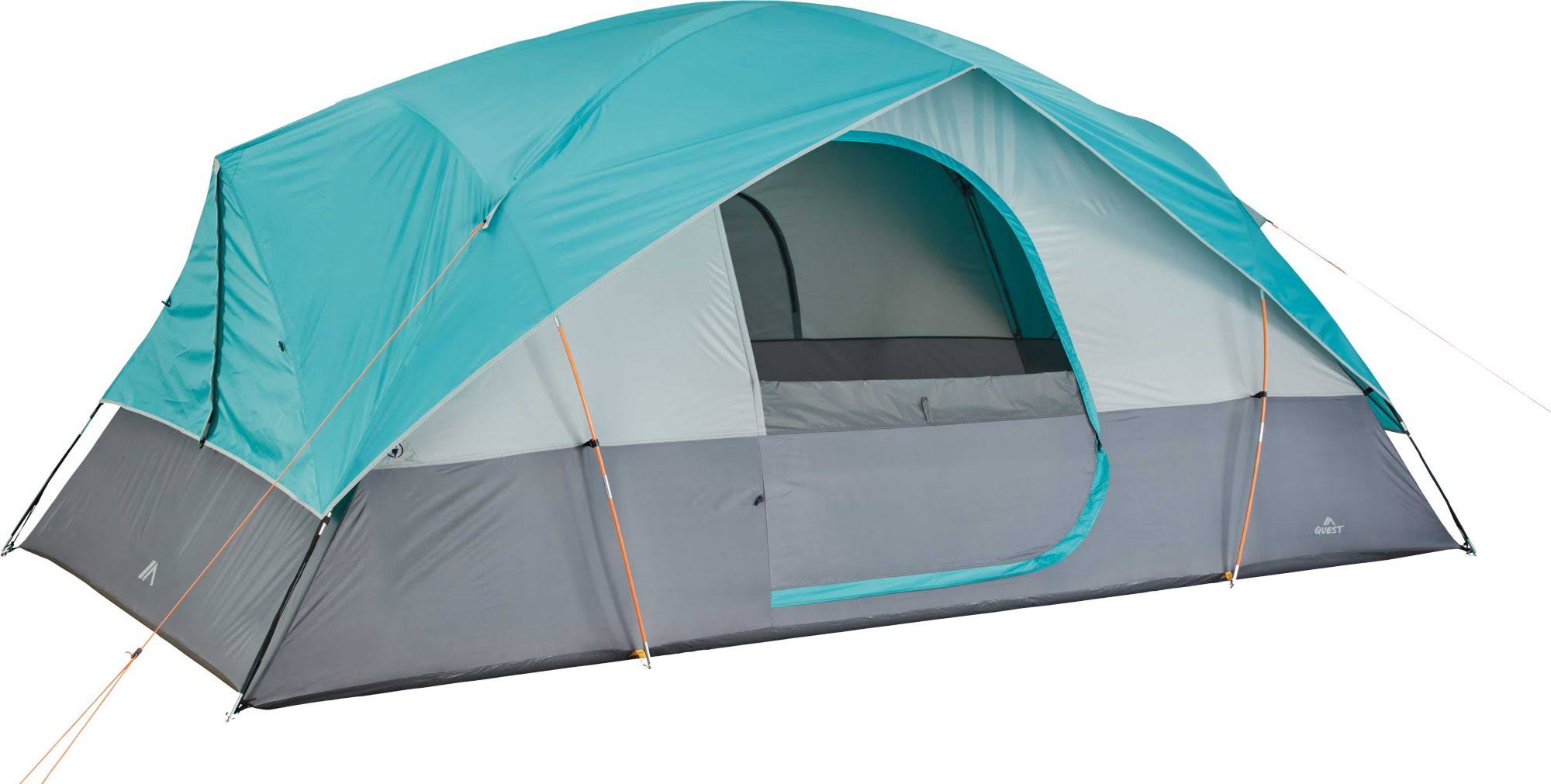 Quest Switchback 10 Person Cross Vent Tent - Teal - Each