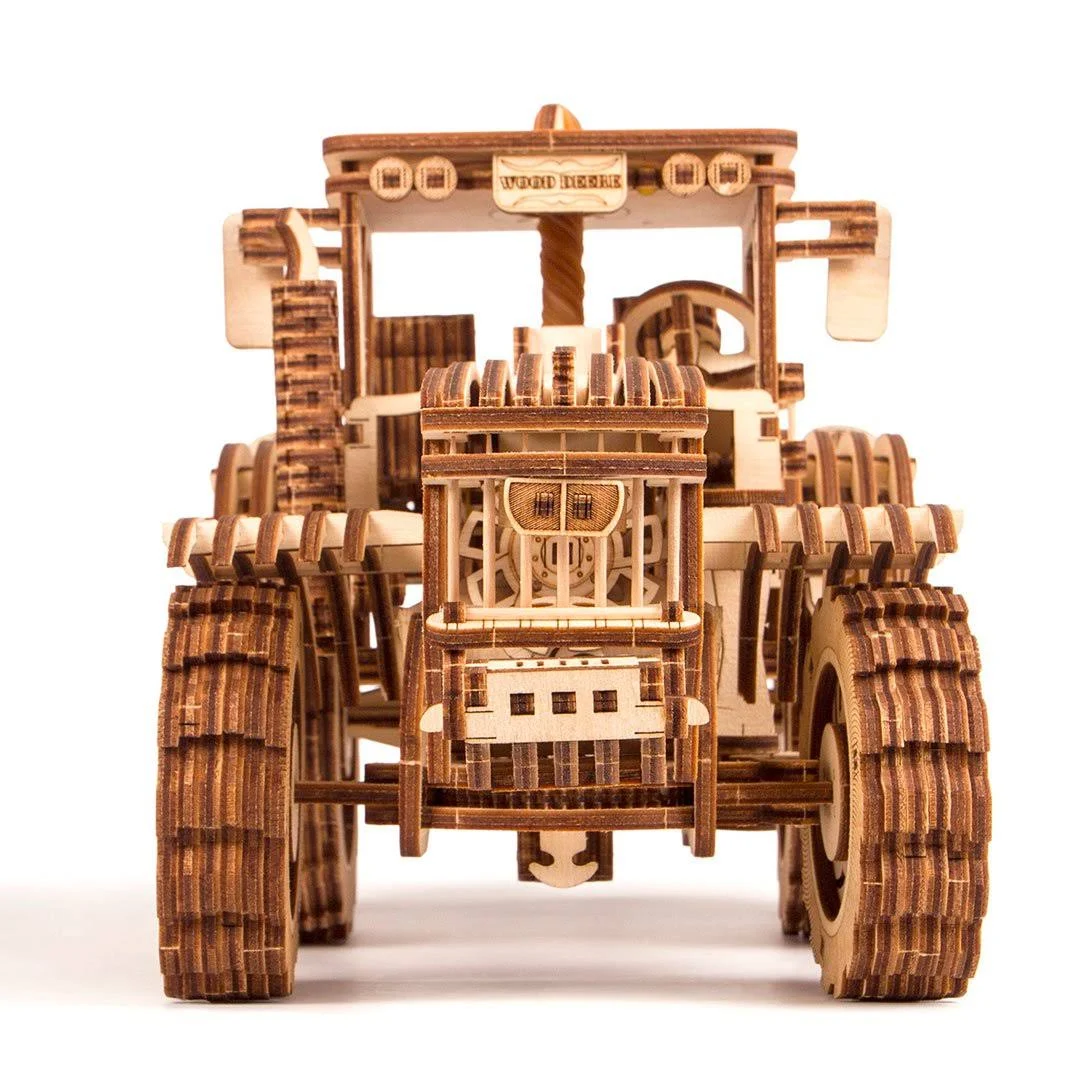 Tractor - 3D Wooden Mechanical Model Kit by WoodTrick.