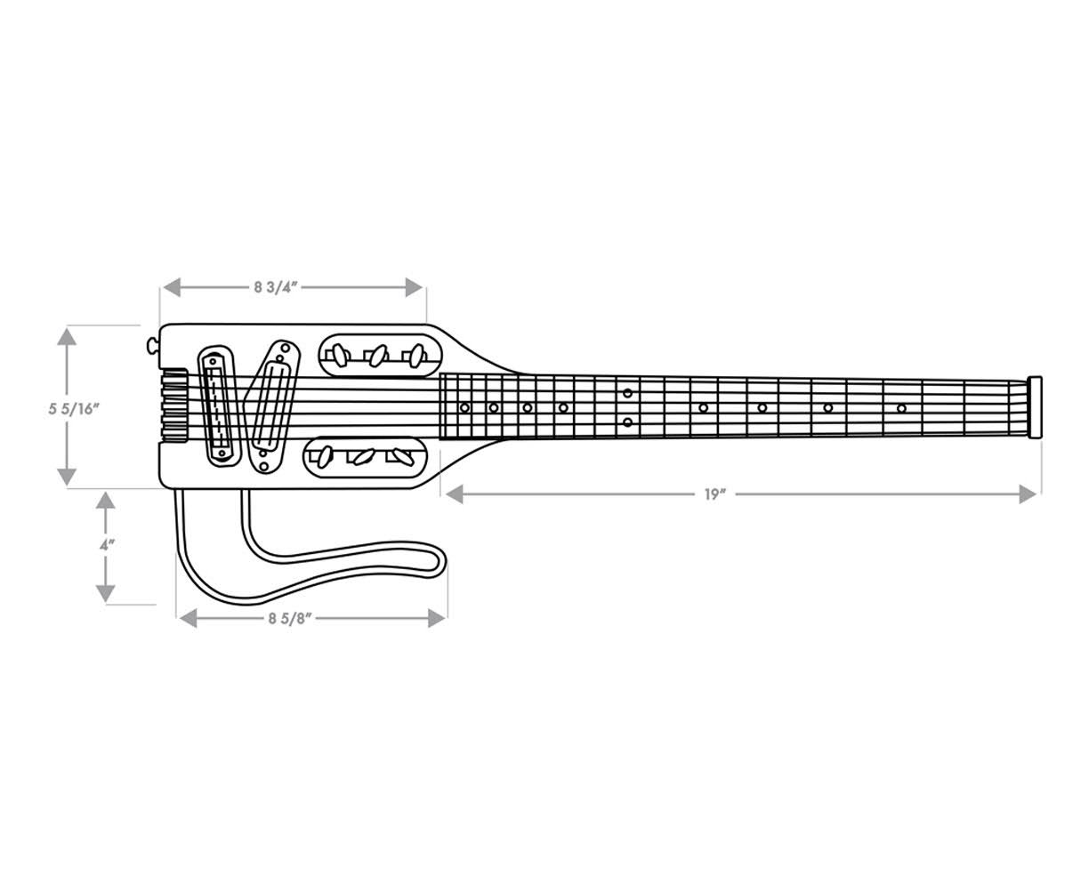 Traveler Guitar Ultra-Light Electric Travel Guitar - Black
