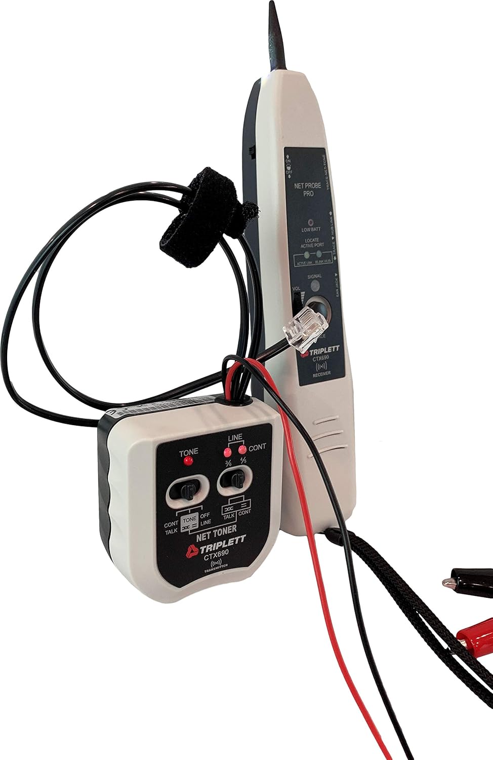 Triplett Fox & Hound Premium Tone and Probe Wire Tracing Kit Generates Multiple Tones with Adjustable Sensitivity for Electrical Wire, LAN Cable, Telephone, and More (3399)