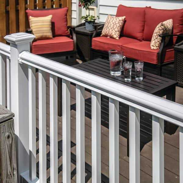 Veranda Traditional 6 ft. x 36 in. White PolyComposite Rail Kit without Brackets - Shop Hardware Tools Online Store
