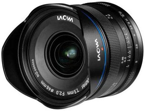 Laowa VE7520MFTSTBLK 7.5-mm Lens for Micro 4/3 Cameras (16.9 MP, HD 720 P), Black