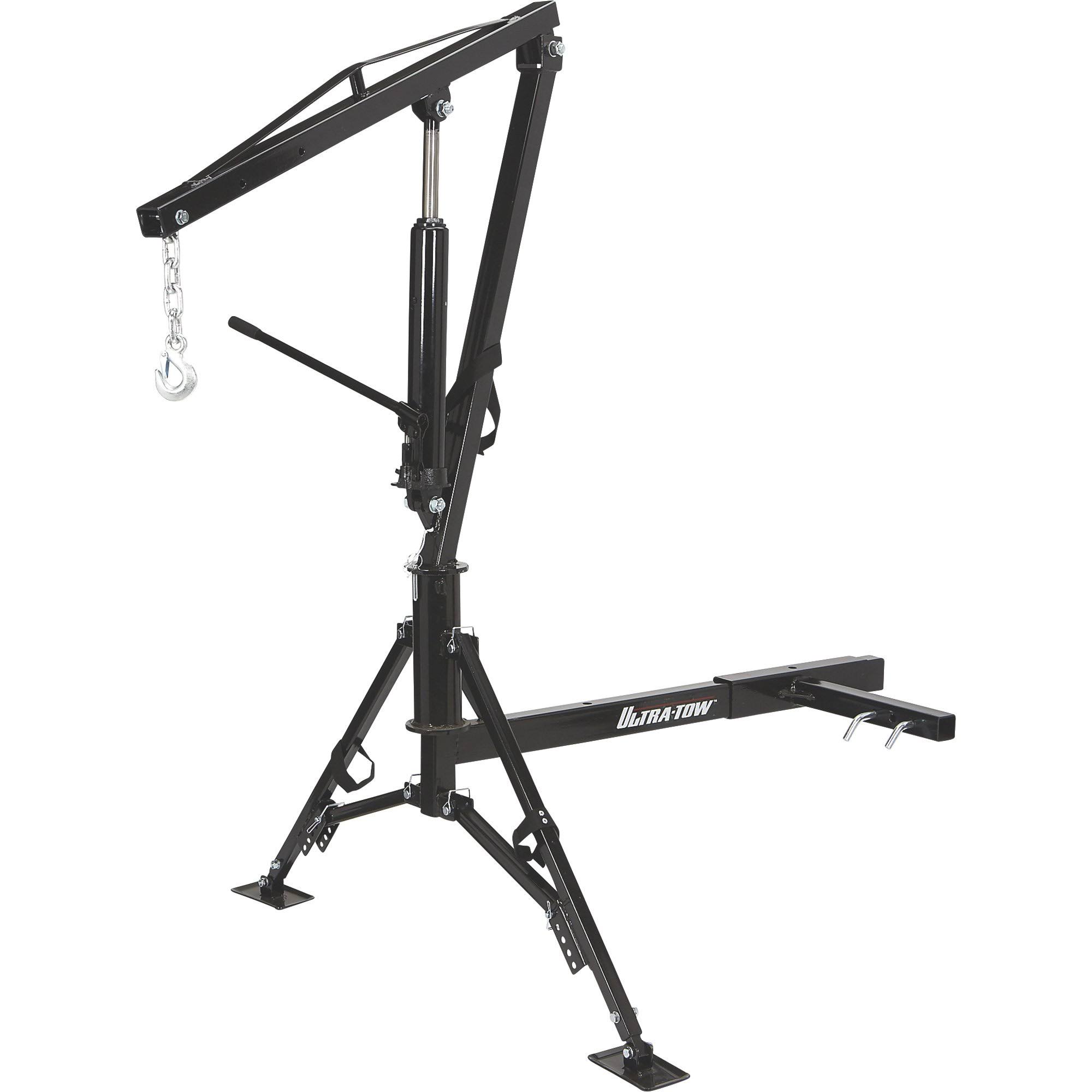Ultra-Tow Hydraulic Hitch-Mount Truck Crane - 1000-Lb. Capacity